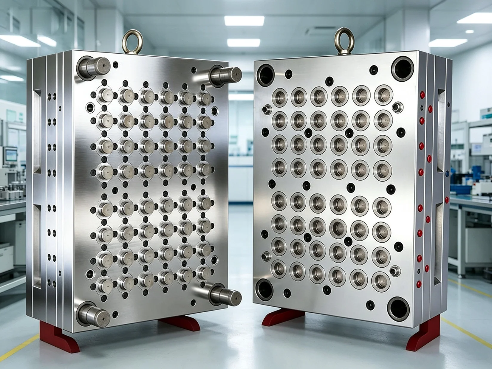 Water cap mould for mineral water bottles