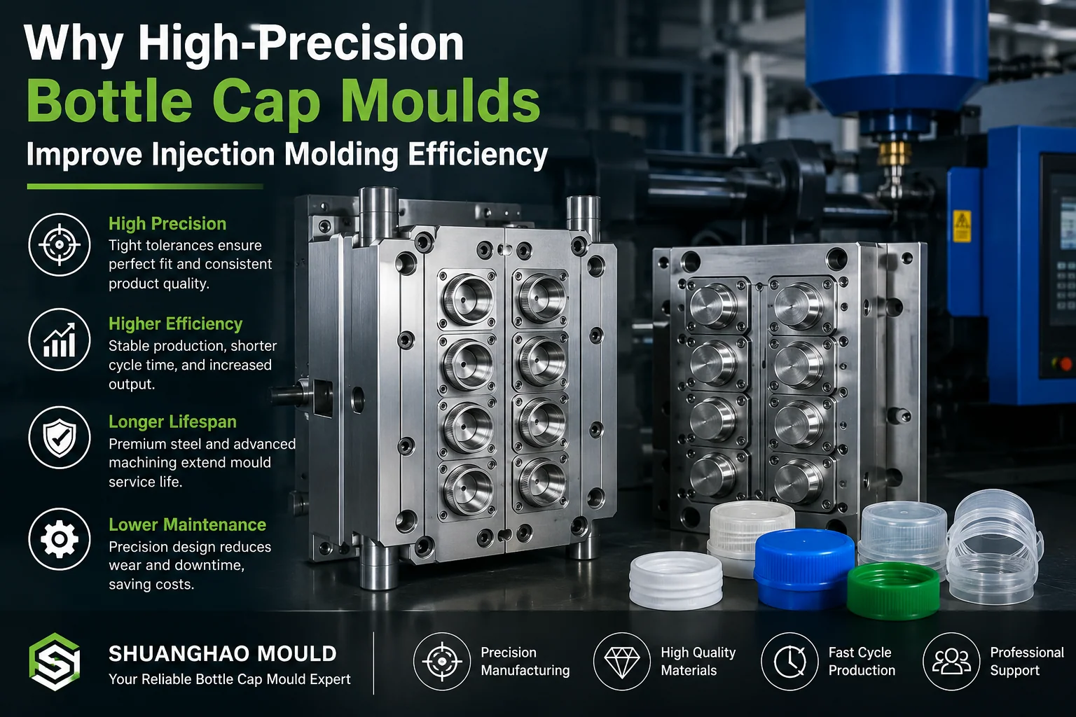 Why High-Precision Bottle Cap Moulds Improve Injection Molding Efficiency