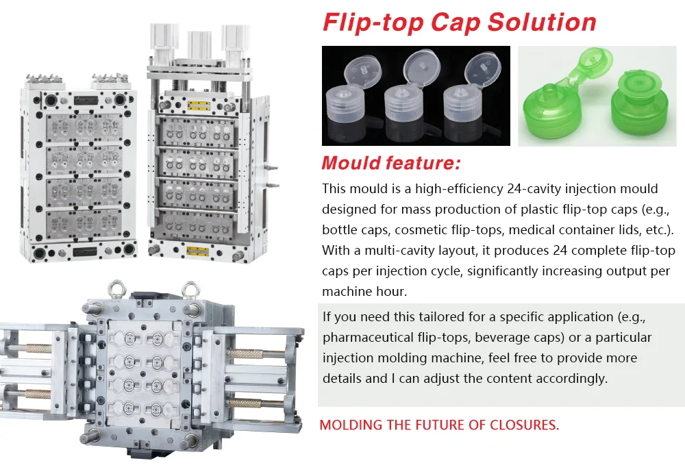 Conformal cooling layout for flip top mould