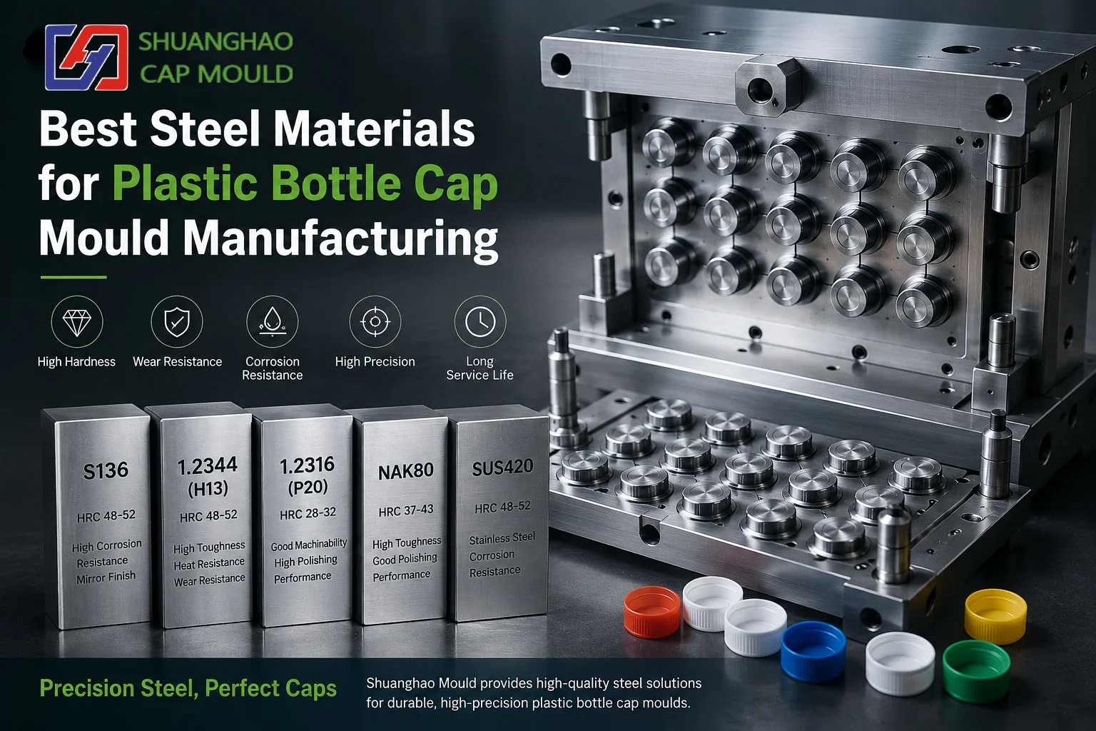 Best Steel Materials for Plastic Bottle Cap Mould Manufacturing: An Engineering Guide