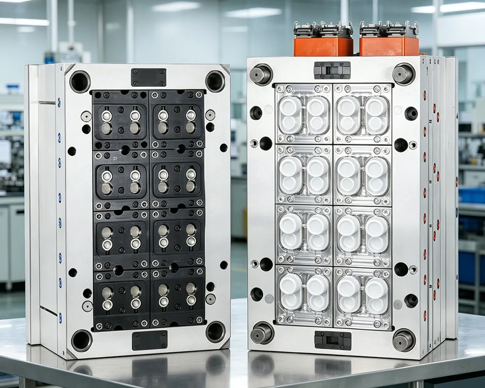 16 Cavity Edible Oil Flip Top Cap Mould | Cooking Oil Bottle Flip Cap Injection Mould Manufacturer in China | BOXIANG