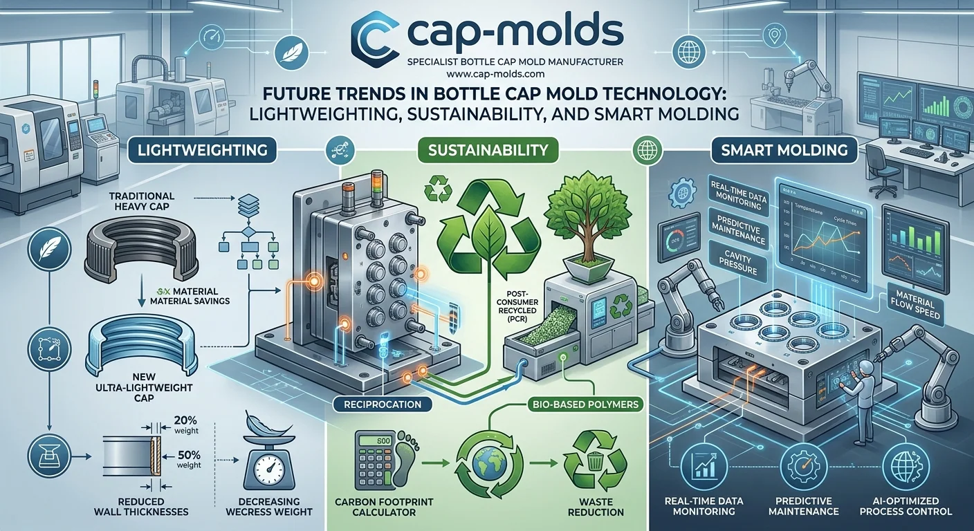 Future Trends in Bottle Cap Mold Technology: Lightweighting, Sustainability, and Smart Molding