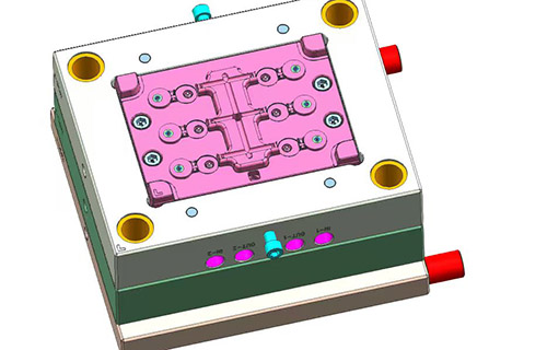Dual color flip top cap mould