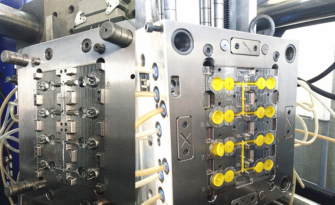 BOXIANG Flip top cap molds unscrew demoulding