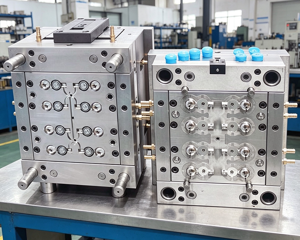 8 cavity Flip Top Cap Mould